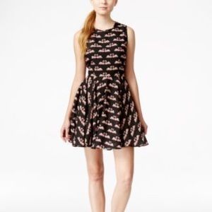 Swan hearts skater dress